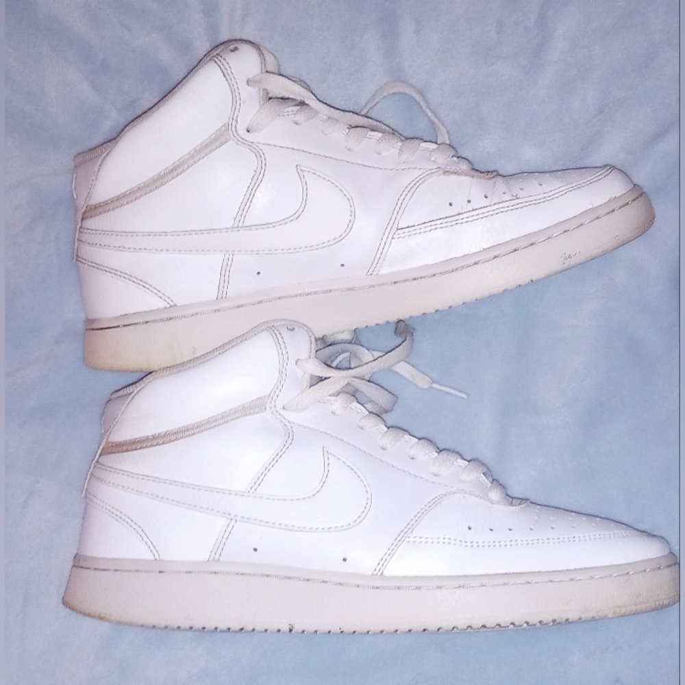Nike Air Force White High Top Sneakers Mens 9